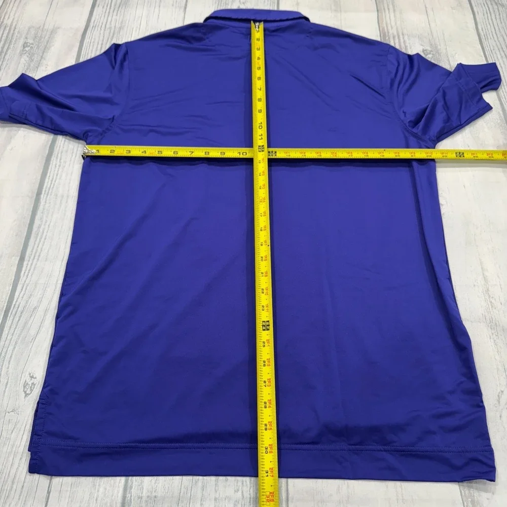 Footjoy Polo‎ Golf Shirt L Large Purple Mens Short Sleeve FJ